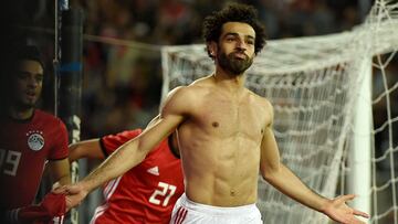El atacante egipcio del Liverpool, Mohamed Salah, durante un partido.