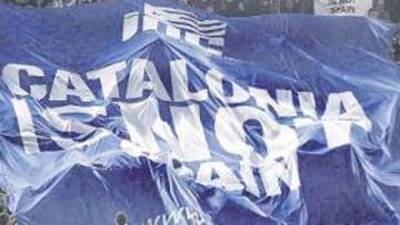 La pancarta de la polémica.