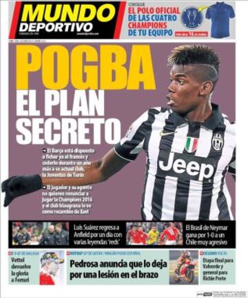 Portadas de la prensa deportiva