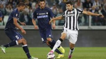 Álvaro Morata debutó con la Juventus.