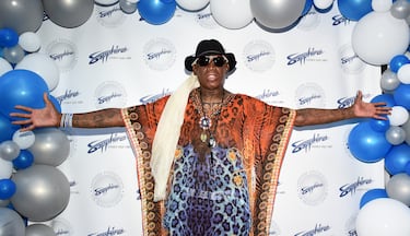 Como se ha podido apreciar en las instatáneas de este fotorrelato el jugador nacido Nueva Jersey no pasaba nunca desapercibido allá por donde fuera.