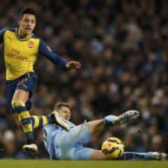 Alexis Sánchez estiró su paternidad sobre Pellegrini