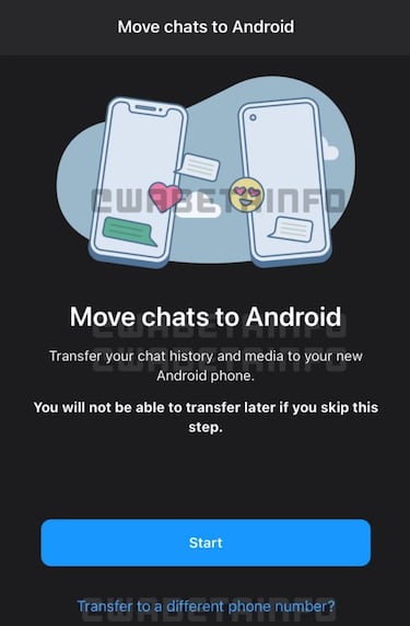 Pasar chats de WhatsApp a un nuevo número de teléfono será posible