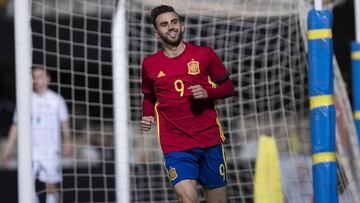 Borja Mayoral, delantero de la Selecci&oacute;n sub-21.