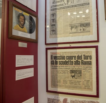 El museo del Torino está en Grugliasco, a las afueras de Turín. Es una joya y son los voluntarios los que lo mantienen en pie. Ocupa una gran mansión y en las dos plantas uno se hace a la idea de lo que es este club. 