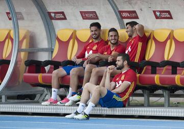 Isco, Koke, Morata y Nacho.