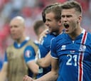 Traustason otorga a Islandia la segunda plaza en el minuto 94