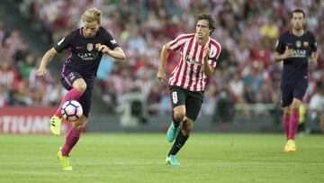 Rakitic: “No le he hecho nada a Muniain, se tira en el área”