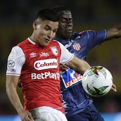 Carmelo tras anotar su primer gol con el Junior en el "desliz"