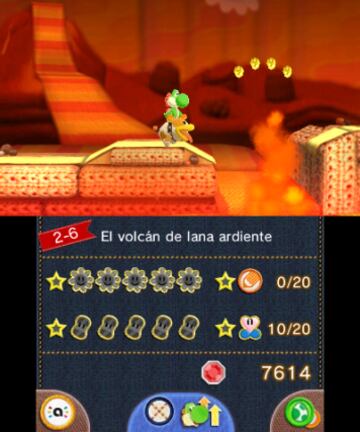 Captura de pantalla - Poochy &amp; Yoshi&#039;s Woolly World (3DS)