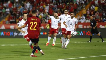 4-0. Pablo Sarabia marca el cuarto gol.