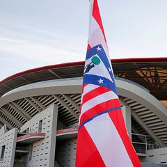 El ‘escudo de siempre del Atlético’ ya luce en el Cívitas Metropolitano
