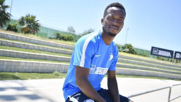 Mamadou Kon&eacute;, jugador del M&aacute;laga. 