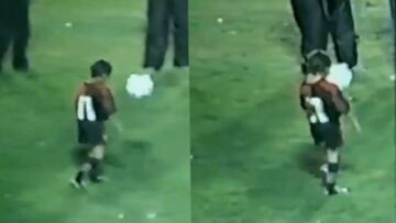 Sale a la luz video de Messi con 9 años dominando el balón que recuerda a Maradona