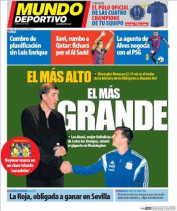 Portadas de la prensa deportiva