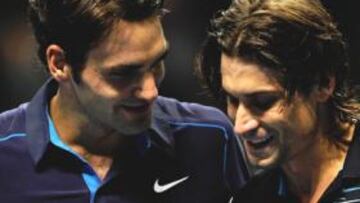 Federer despide a David Ferrer.