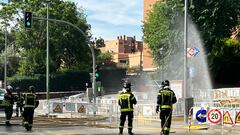 Escape de gas en Madrid.