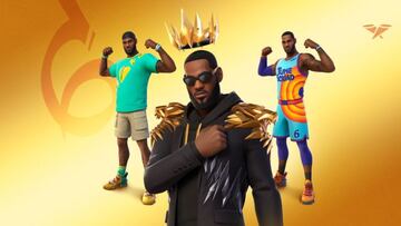 Arte oficial del skin LeBron James en Fortnite