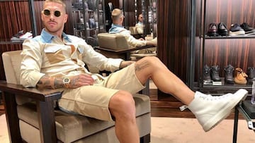 El verano ha llegado a los looks de Sergio Ramos.