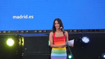 La cantante Chanel da el pregón en el Orgullo LGTB, a 6 de julio de 2022, en Madrid (España). Bajo el lema “Frente al odio: Visibilidad, Orgullo y Resiliencia”, Chanel amadrina el primer Orgullo LGTB post pandemia. El pregón de la artista Chanel da el pistoletazo de salida a las fiestas del Orgullo LGTBI en la capital, del 6 al 10 de julio, donde habrá cabida para conciertos, exposiciones, manifestación estatal y eventos para reivindicar los derechos de las personas LGTBI.
06 JULIO 2022;MADRID;ORGULLO;LGTBI;POST PANDEMIA
Isabel Infantes / Europa Press
06/07/2022