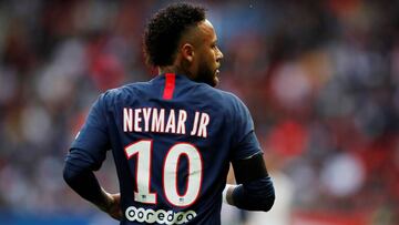 El delantero brasileño del PSG, Neymar Junior, durante un partido.