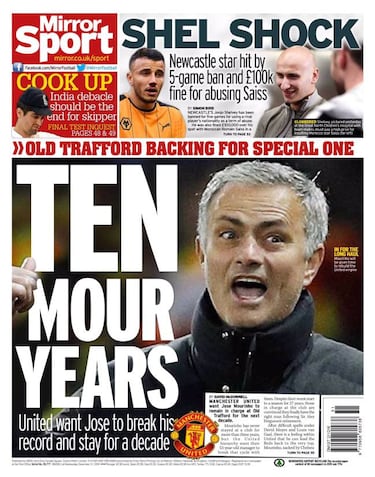 El United ya piensa en renovar a Mourinho a pesar del mal inicio