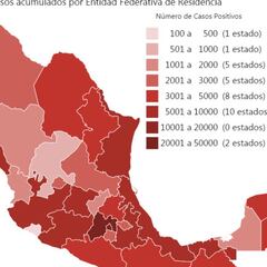 Mapa y casos de coronavirus en México por estados hoy 26 de junio