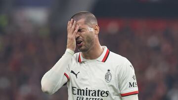 Álvaro Morata, en un partido con el Milan.