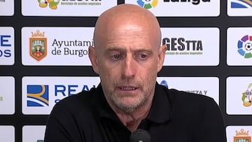 Calero, entrenador del Burgos.
