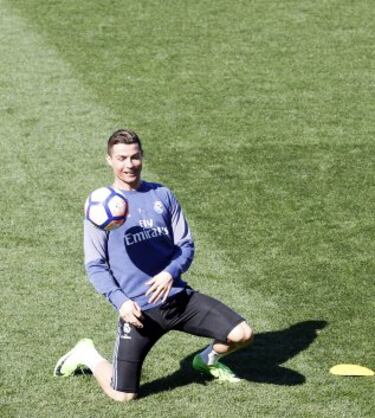 Cristiano Ronaldo se divirtió junto a sus compañeros.