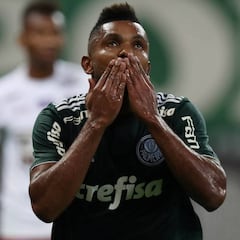 Miguel Borja espera volver al gol con Palmeiras ante San Lorenzo