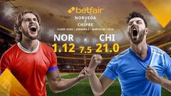Noruega vs. Chipre: alineaciones, horario, TV, estadísticas y pronósticos
