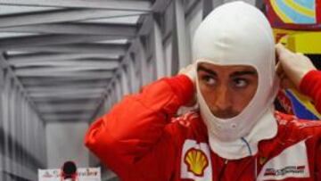 <b>SÓLO QUEDA MEJORAR. </b>Fernando Alonso es consciente de que el F 150º Italia debe ser más competitivo ante Red Bull y McLaren.