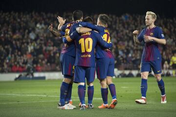 2-1. Leo Messi celebr¨® el segundo gol.