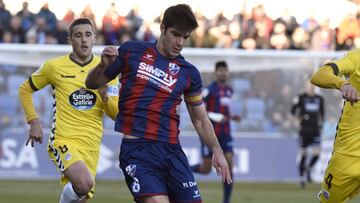 Melero, jugador del Huesca. 