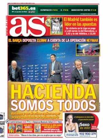 Las portadas de AS de febrero