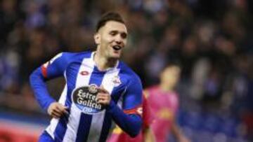 El delantero del Deportivo de La Coruña, Lucas Pérez.