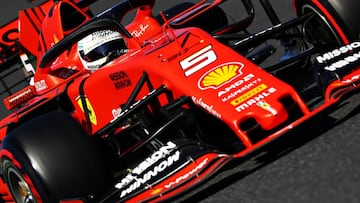 Sebastian Vettel (Ferrari SF90). Suzuka, Japón. F1 2019.