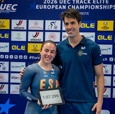 Helena Casas marca un nuevo récord de España del Kilómetro Contrarreloj en el Europeo de Pista de Konya