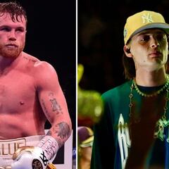 Tras el despiste de María León, ¿Peso Pluma cantaría el Himno de México en la pelea de Canelo Álvarez?