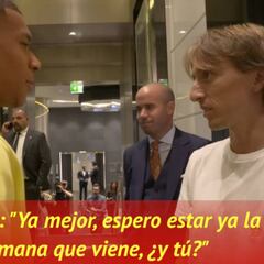 La sutil manera de Mbappé de recordarle a Modric el 3-0 del PSG al Madrid