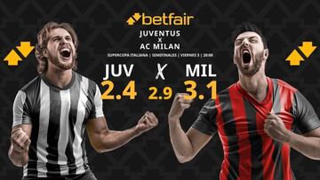Juventus FC vs. AC Milan: horario, dónde ver, pronósticos y cuadro