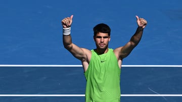 Federer, Nadal and Sampras are also no match for Alcaraz after his win over Corentin Moulet in Melbourne.