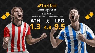 Athletic Club de Bilbao vs. CD Leganés: horario, dónde ver, pronósticos y clasificación