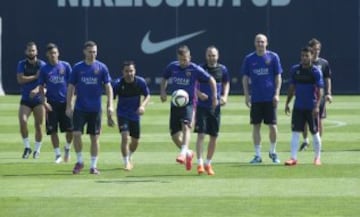 El Barcelona se prepara para la final de Copa