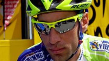 Vincenzo Nibali en una etapa del Tour.