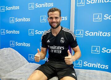 Nacho tras pasar el reconocimiento médico.