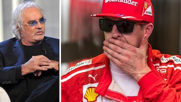 Flavio Briatore y Kimi Raikkonen.