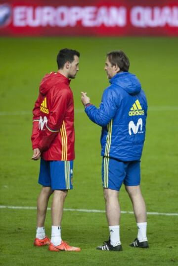 Pedro y Lopetegui 