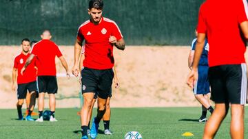 Javi Sánchez, jugador del Real Valladolid, cedido por el Real Madrid, será baja ante el Villarreal.